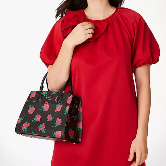 Kate Spade Madison Rose Toss Printed Medium Satchel
COLOR:
Black Multi
NWT - Picture 3 of 16